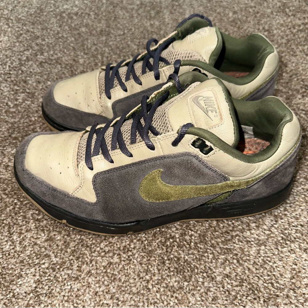 Vintage Retro Nike Zoom Air Angus Suede Brown 2004 Men’s SZ 9.5 Skateboard Y2K - Picture 4 of 14
